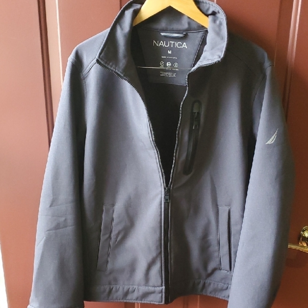Nautica Men's Dark Gray Lightweight Jacket Med